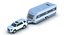 Modele Toyota 4Runner i Hobby Caravan Prestige 3D