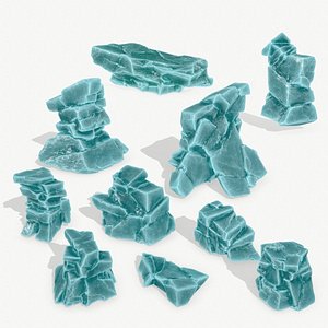ice rocks 3D model