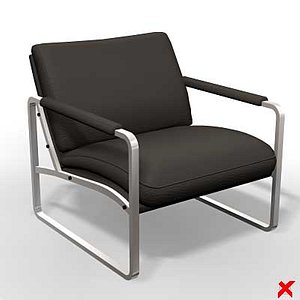 3d model armchair chair