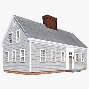 3d model cape cod house
