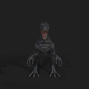 3D Dinosaurs Velociraptor Hybrid 3D model
