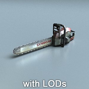 Chainsaw low poly