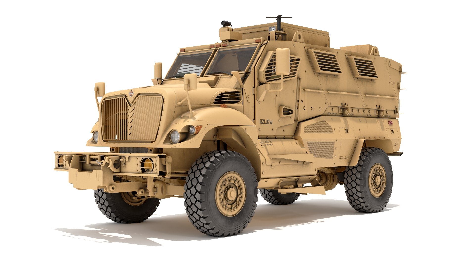 Military Armored Vehicle Sandy 3D model preview