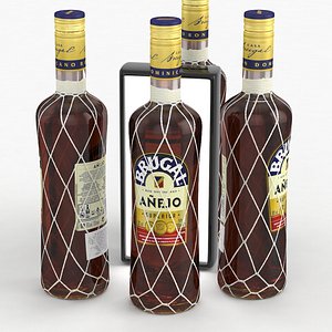 alcohol bottle rum model
