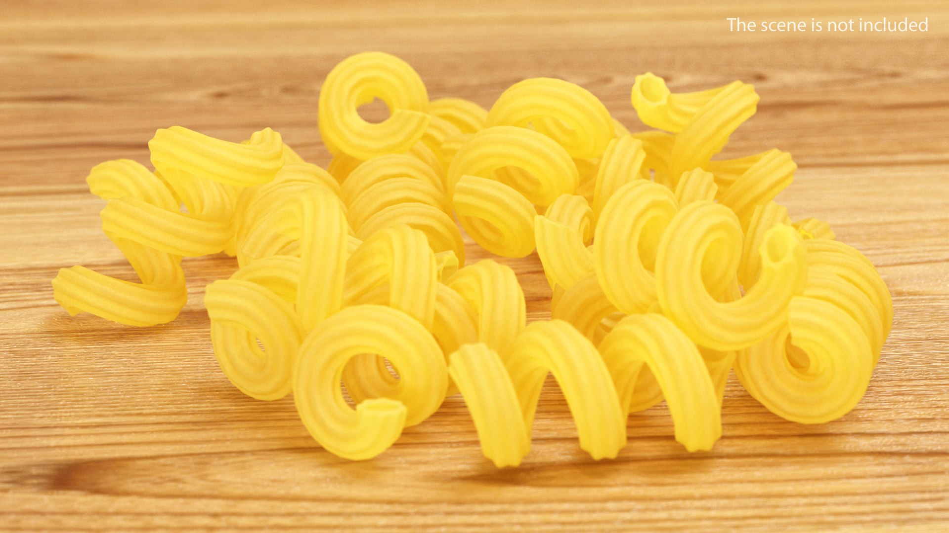 Cellentani Pasta 3D model preview
