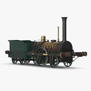 Locomotive Old Planet by Robert Stephenson 1830 Rigged