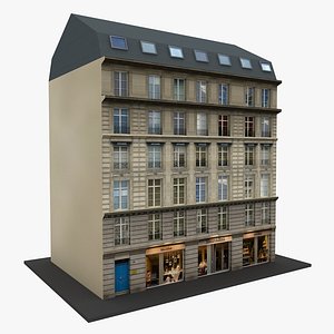 Typical Parisian Corner Building 02