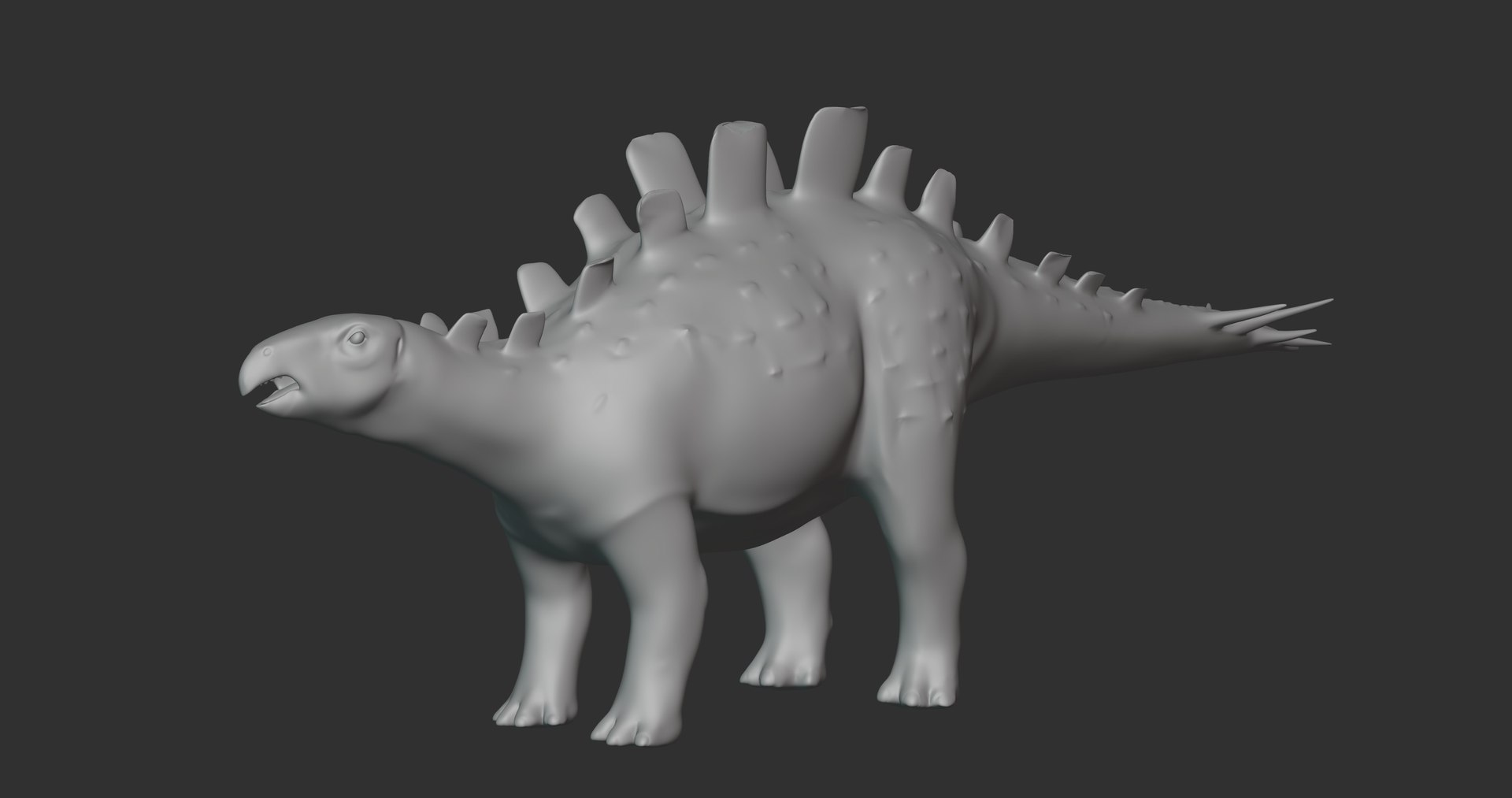 3D Wuerhosaurus Basemesh Low Poly - TurboSquid 1995253