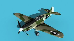 Curtiss P-40B Warhawk V06 USAAF model