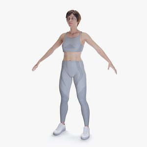 Female Workout Clothing 3D