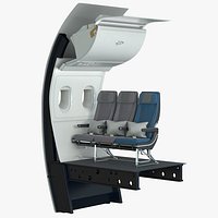 Singapore Airlines Economy Seat with Wall