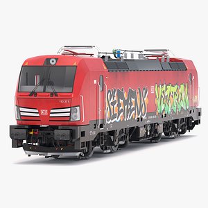 Siemens Vectron DB with Graffiti