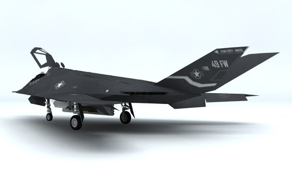 f-117 stealth 3d model