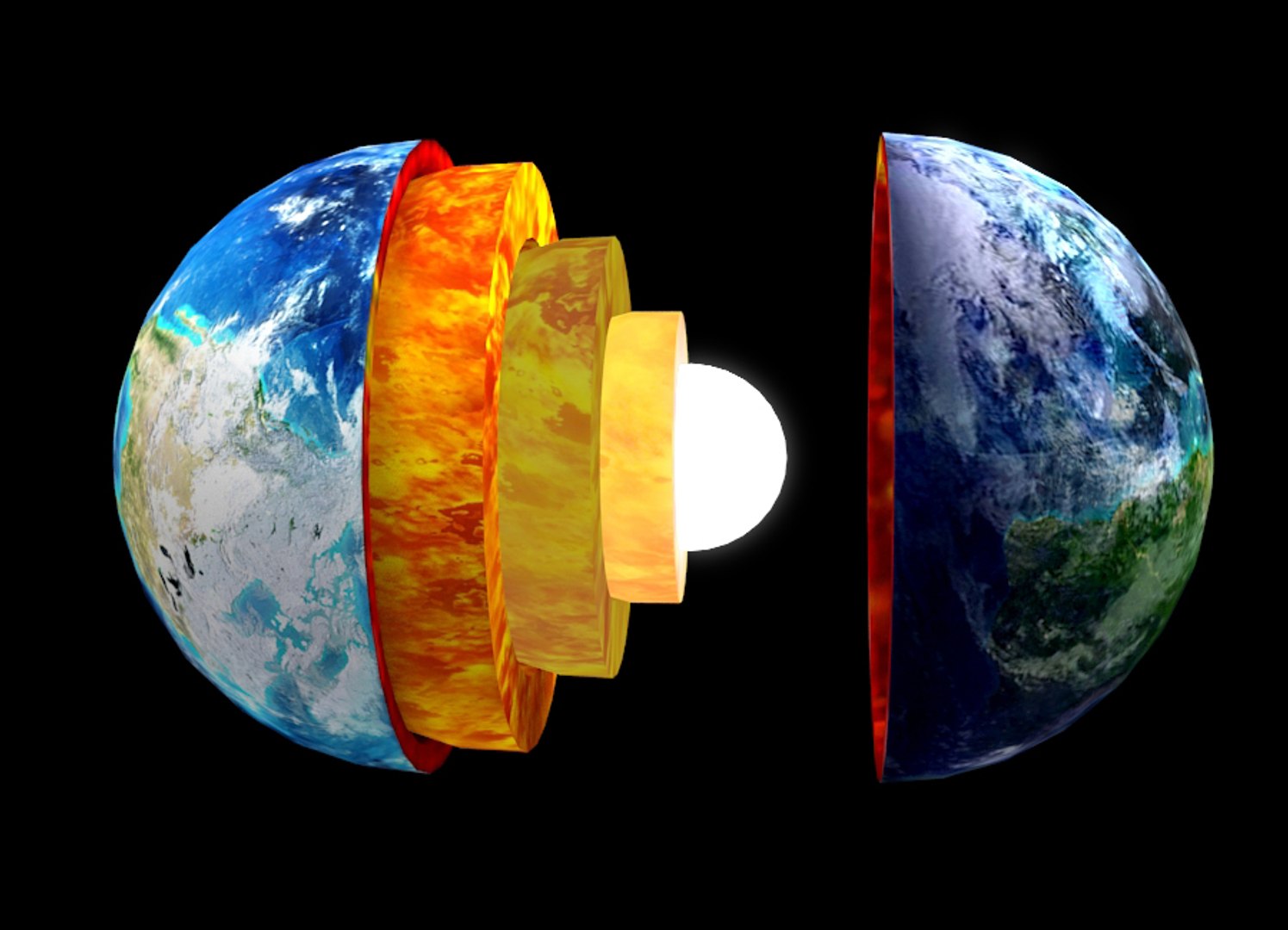 3D Crust Mantle Earth Profile Model - TurboSquid 1614442