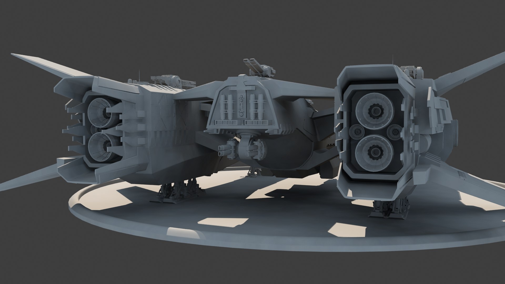 3D Dreadnaught Spaceship Model - TurboSquid 1942861