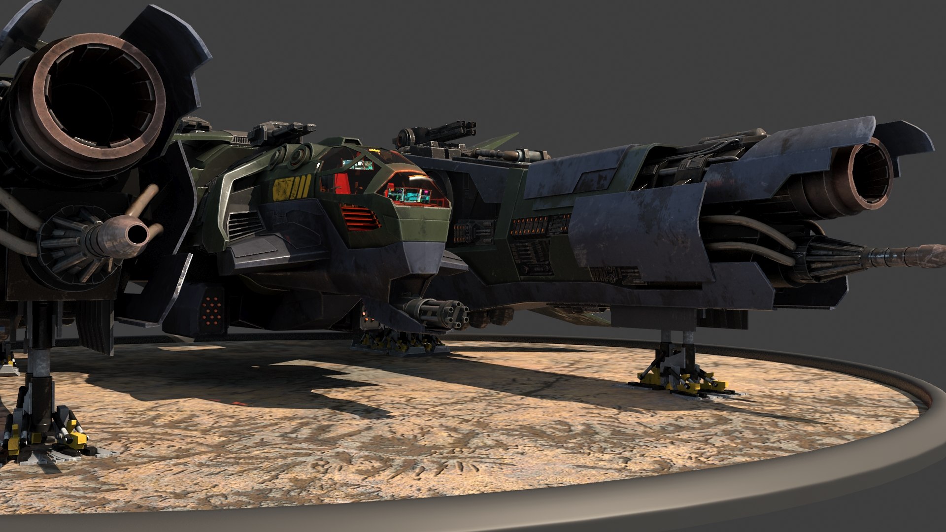 3D Dreadnaught Spaceship Model - TurboSquid 1942861