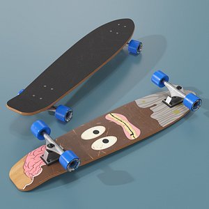 Cartoon Design Longboard Skateboard