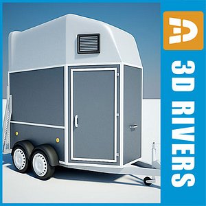 3d max horse trailer