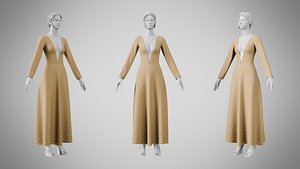 Dress 35 Burnished Teak 3D model