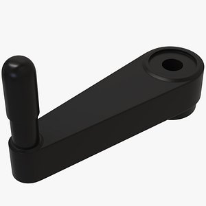 Black Rotary Crank 3D