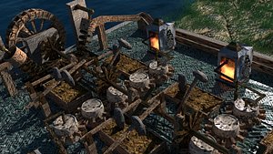 Ancient Machine (ANIMATED Medieval Chinese factory)