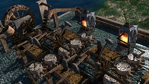 Ancient Machine (ANIMATED Medieval Chinese factory)