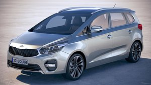 kia carens 2018 3D model