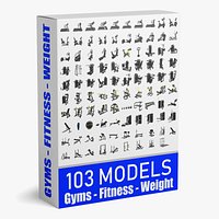 103 Models Gym  Fitness Weight Collection