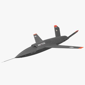 3D Valkyrie Kratos XQ-58 Combat Military Drone Rigged model