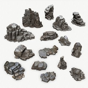 desert rocks 3D model