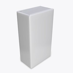 Coffee paper package box with label template