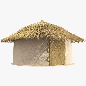 3D model African Thatched Hut