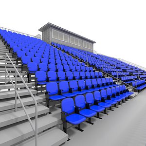 Bleachers 42 3D model