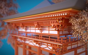 imamiya shrine 3D model