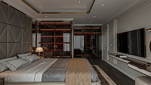 Bedroom 05 - SuperCAT - Max FXB OBJ SKP Simlab Collada