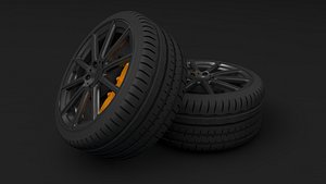 3D McLaren Tyres