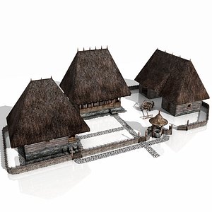 rustic household xvi century 3d model