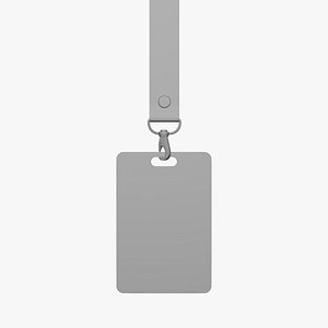 Lanyard Set - Geometry Only No Textures No Materials 3D model