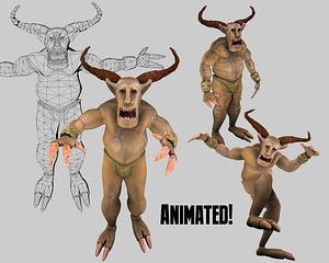 stag beetle fantasy character 3d max