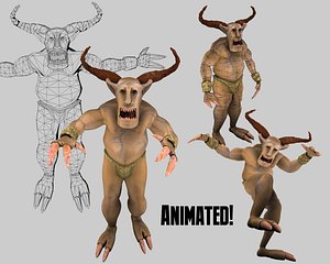 Fantasy Character Stag Beetle (animated)