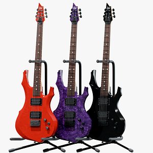 ESP LTD Electric Guitar bundle PBR 3D model
