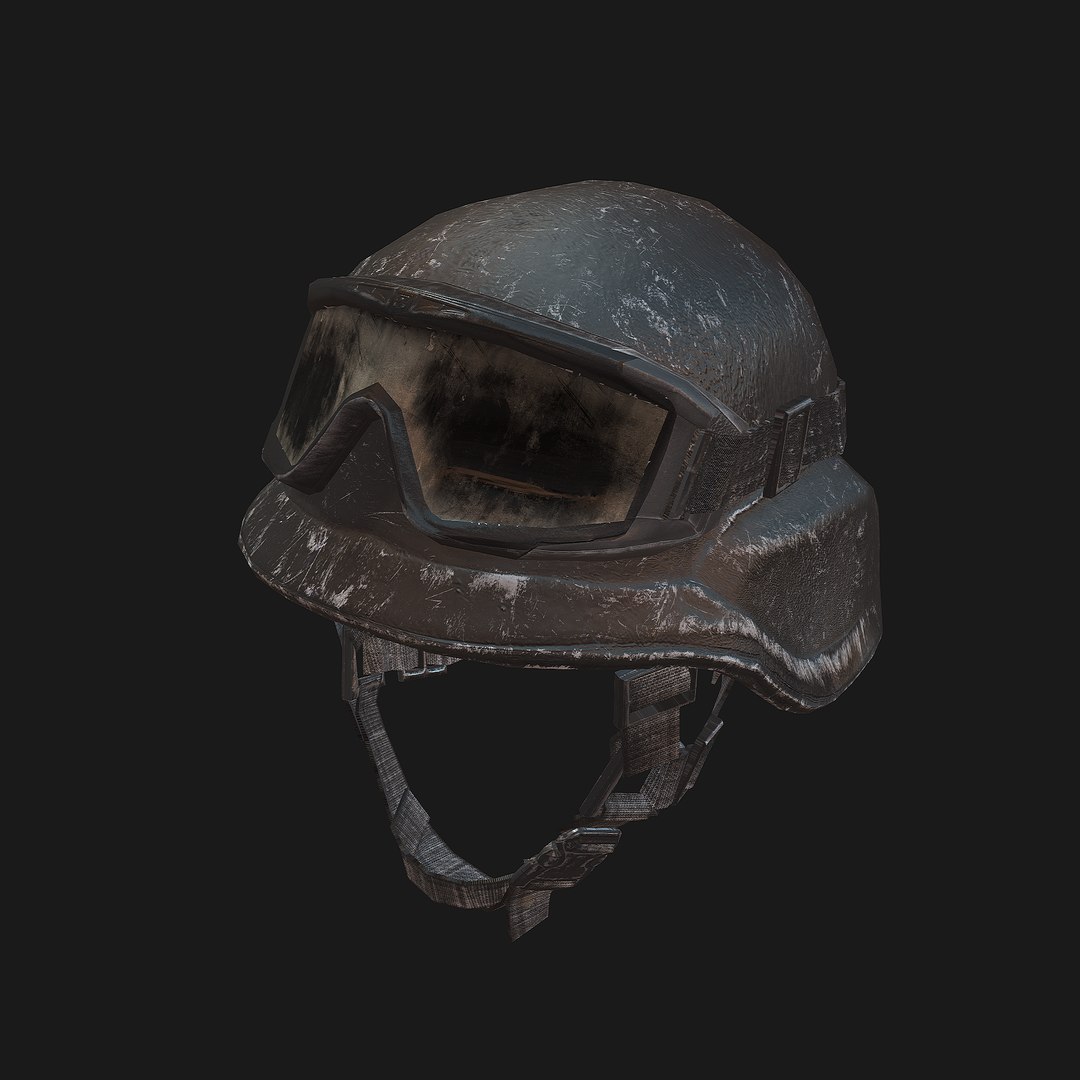 kevlar helmet soldier 3d model