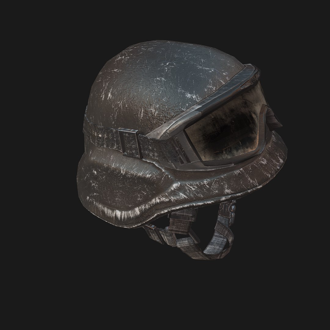 kevlar helmet soldier 3d model