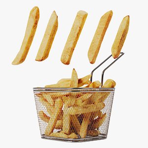 French Fries - 5 Variations 3D model