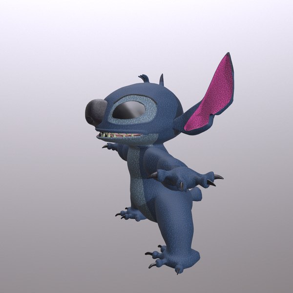 3D character alien stitch model - TurboSquid 1442274