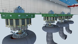 Hydropower Station Turbine Hall Vertical Hydroelectric