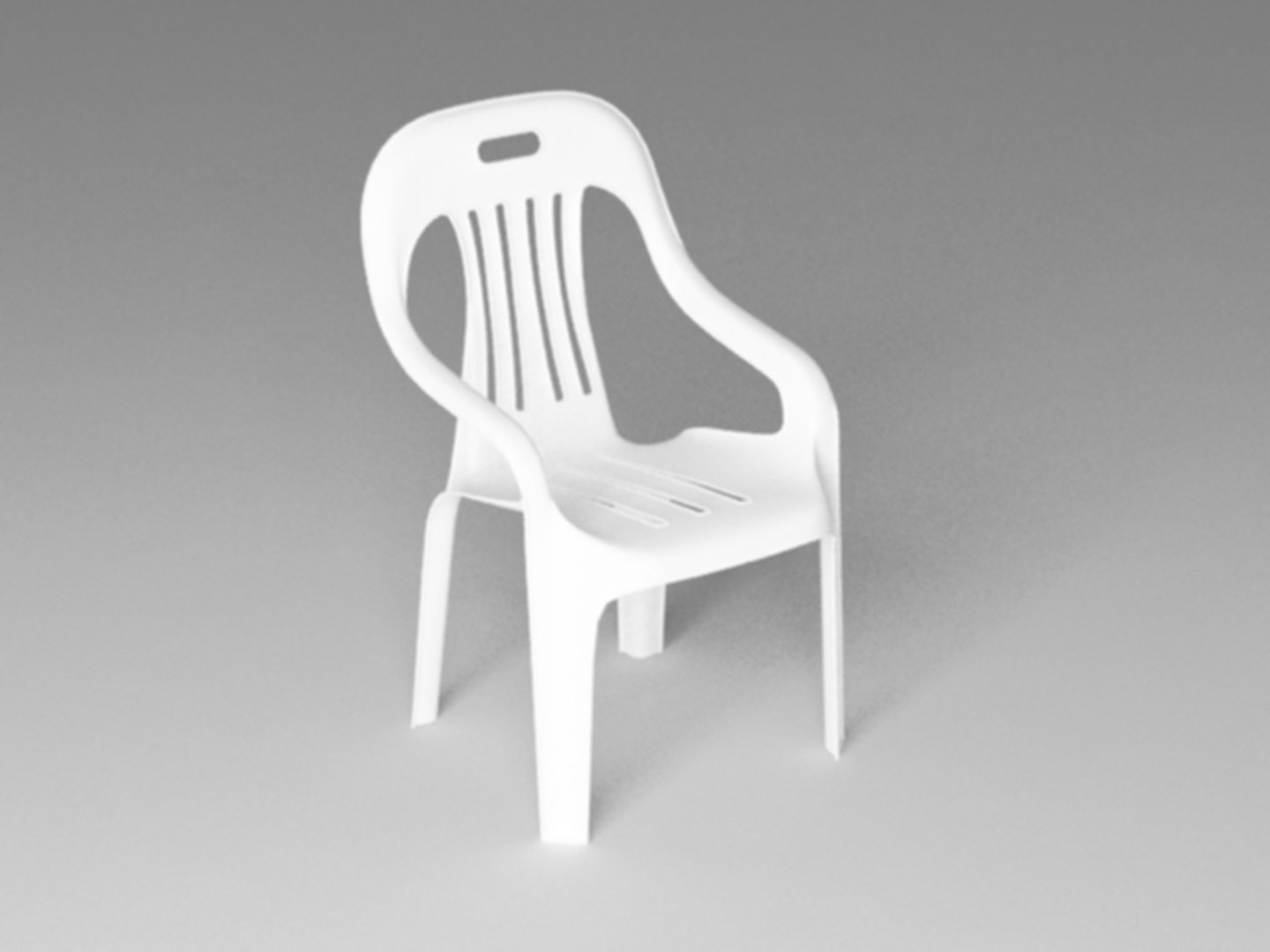 3d Plastic Chair Model