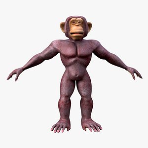 3d cartoon monkey