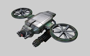 Futuristic War Drone