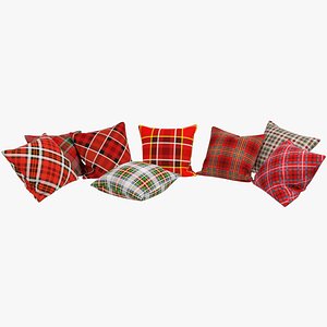 3D Tartan Pillows V1